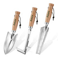 3-piece stainless steel garden tool set