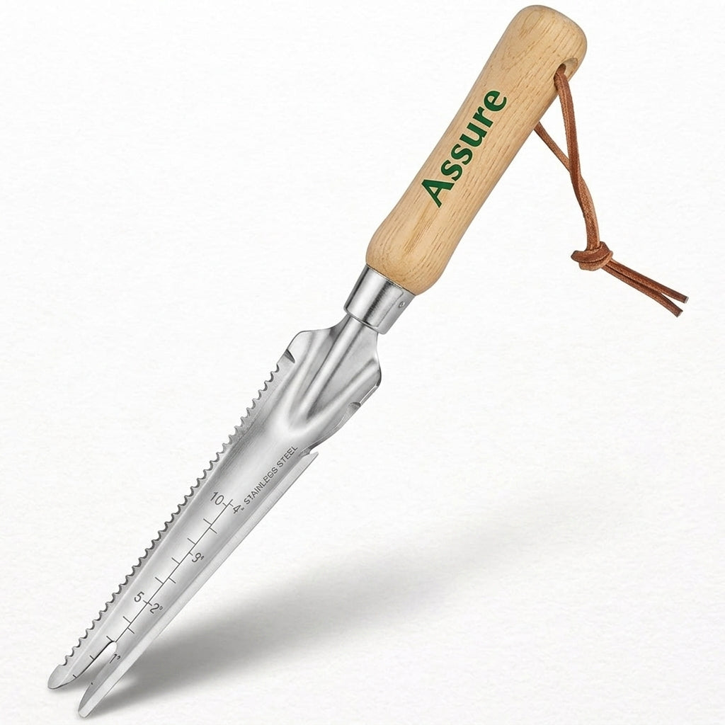 5-in-1 stainless steel garden weeding trowel
