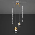 Modern Crystal Pendant Light – Nordic Long Line LED Hanging Lamp