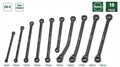 Flex head ratcheting wrenches for mechanics