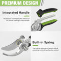 Professional bypass hand pruners for gardening