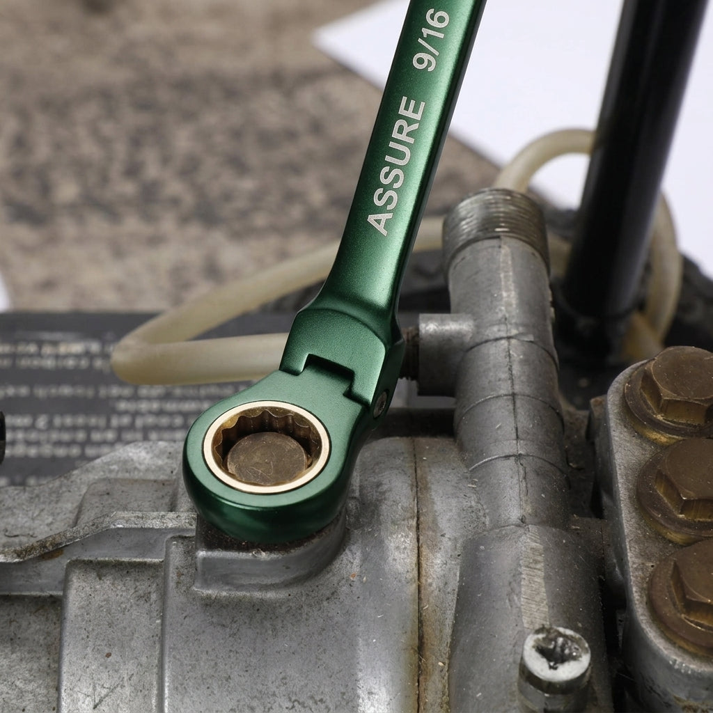 72-tooth ratcheting combination wrench set
