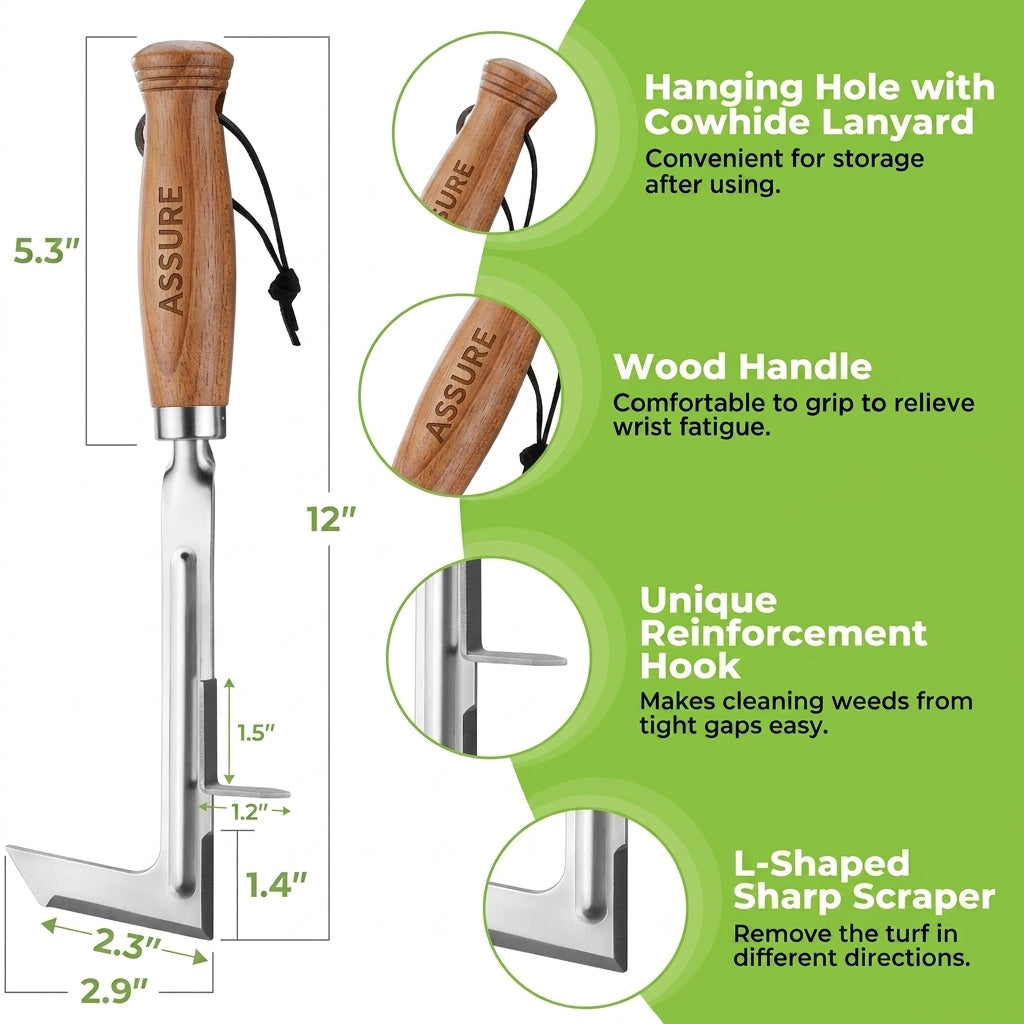Stainless Steel Crack Weeder Garden Hand Tool