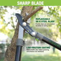 28-inch pruning lopper with soft-grip handles