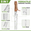 Stainless steel transplanting and weeding tool