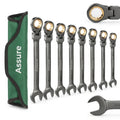 Professional chrome vanadium wrench set