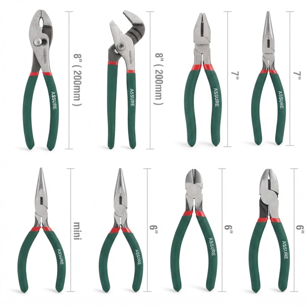 Heat-treated carbon steel pliers set
