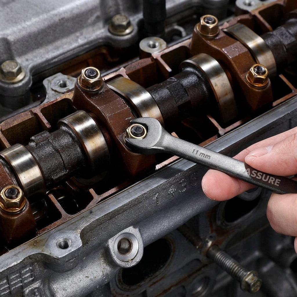 SAE flex head ratcheting wrench set