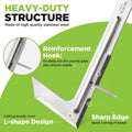 L-shaped garden weed removal tool