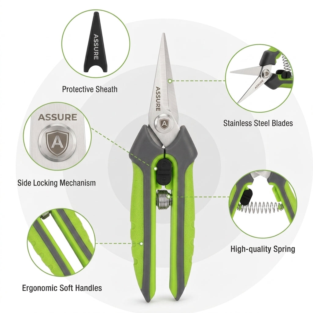2-Piece Professional Garden Pruning Shears Set