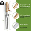 Multifunction garden trowel with wooden handle